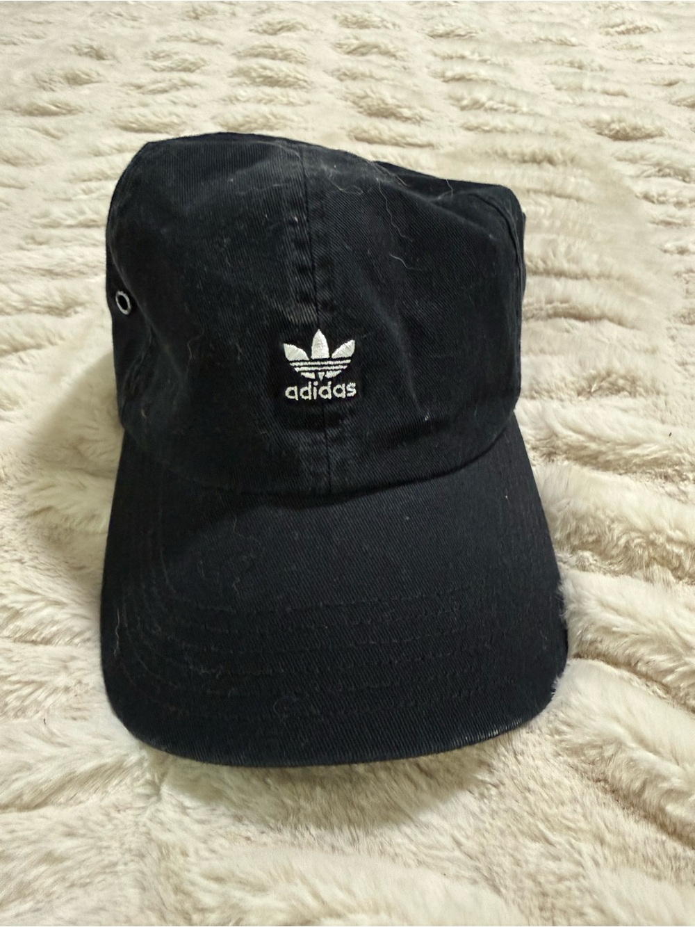 Adidas Black Trefoil Logo Hat Cap